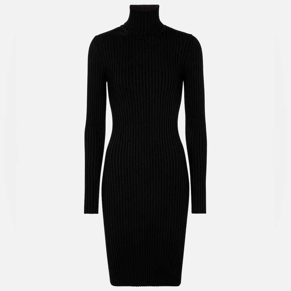 NWT Wolford merino rib dress turtleneck S
